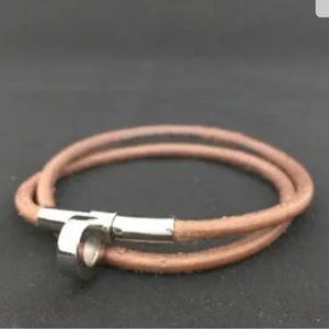 HERMES Kite Leather Double Wrap Bracelet /1F0304